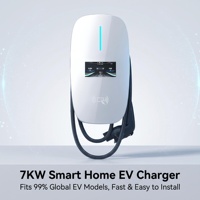 Borne de recharge murale professionnelle 7 kW pour VE, 32 A, contrôle intelligent par application, Type 2, station de charge rapide pour usage domestique et commercial BYD/GWM/VinFast/VGo
