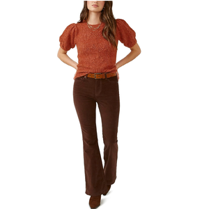 Exportation orientée à la mode décontracté col rond ou V manches courtes coupe ajustée élégant régulier longue longueur chandails pour femmes de BD - Product Image 5