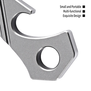 TGZUO 高级工业级 DIY 钛合金 EDC 多功能工具 CNC 加工便携式撬棒开瓶器轻型钥匙扣 ODM - Product Image 4