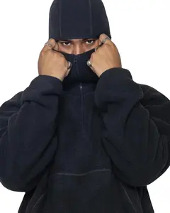 Sweat à capuche Ninja ultra doux et chaud pour l'hiver Sweat à capuche en coton polaire pour hommes