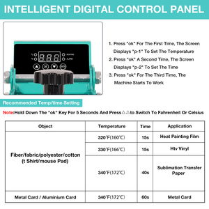 Mecolour Máy Ép Nhiệt Bán Chạy Máy In Áo Thun Được Ce Phê Duyệt Máy Ép Nhiệt 23*30Cm - Product Image 6