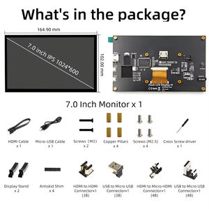 Pantalla táctil capacitiva LCD IPS de 7 pulgadas Pantalla LCD 1024*600 para Raspberry Pi 5/4/<span class=keywords><strong>3</strong></span>/<span class=keywords><strong>2</strong></span>/1 - Product Image 6