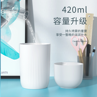 Humidificateur à brume froide portable de 420 ml, mini humidificateur silencieux USB pour la maison, le bureau, le dortoir, les voyages, le bureau