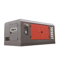 Compresseur à vis lubrifié au diesel Cummins 164 kW 18 bar 700 CFM 18 m3/min 300 L/s Compresseur d'air minier portable avec moteur