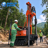 Foreuse hydraulique sur chenilles à moteur diesel pour puits d'eau, machine de forage pour l'irrigation, l'approvisionnement en eau et les projets de puits profonds