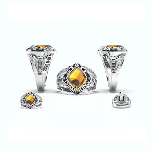 แหวนแชมป์ฟุตบอลหญิงประจำปี 2022 ของสถาบันโอเชียนไซด์ แคลเลจิเอท แวร์เทน แบรนดอน ซีเนียร์ แบล็ค ทริปเปิล คราวน์ แชมเปี้ยน เมทัล - Product Image 3