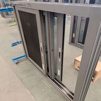 Fenêtre coulissante moderne en aluminium pour chambre, cuisine, salle de bain, salon, toilettes, salle à manger, bureau, maison, ventilation