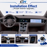 Kit de mise à niveau intérieur Porsche Panamera 2010-2016 13 pièces Noir Écran Android 12,3 pouces CarPlay sans fil Android Auto