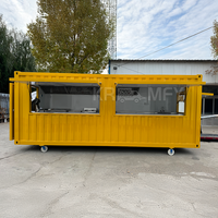 Chiosco Prefabbricato Contemporaneo in Container per Caffetteria, Ristorante, Bar o Negozio di Fiori