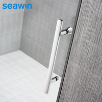 Pour salle de douche coulissante sans cadre de luxe SeaWin Boîtiers de douche de bain au design moderne avec porte en verre trempé pour hôtels