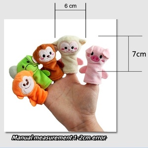 Đáng yêu tùy chỉnh trẻ em tay con rối động vật tất cả các loại động vật figger con rối khỉ vịt gấu trúc thỏ lợn ếch ngón tay con rối - Product Image 2