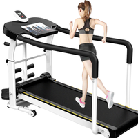 Nouveau Design Pliant Fitness Gym Intérieur Exercice Tapis Roulant Sans Puissance Musculation Pliable Marche Tapis Roulant Test de Fréquence Cardiaque