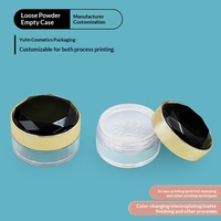 Poudre cosmétique en vrac neuve de 15 g, fabrication directe d'usine, matériau PS/ABS, origine Chine, rechargeable, transparente, portable, boîte vide
