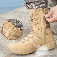 BAEWOON TB51 Bottes tactiques unisexes de haute qualité pour l'extérieur, bottes d'entraînement dans le désert, résistantes à l'usure, antichoc, bottes de randonnée