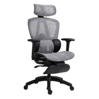Chaise Ergonomique Contemporaine Meilleure Vente pour Bureau à Domicile avec Support Lombaire Réglable et Tissu PVC, Fonction Pivotante