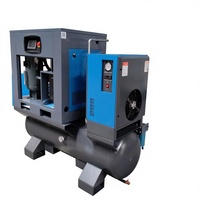 Compresseur d'air lubrifié 4-en-1 compact de 7,5-22 kW, 8-16 bars, avec moteur pour découpe laser et réparation automobile