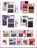 Bulu Mata Palsu Mewah Buatan Mesin Grosir SpikeDiy Cluster Lashes Individual Mix CD Natural Eyelashes Fluffy Lash Clusters Reusable Fiber