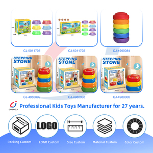 Chengji Led Stepping Stones Kids InOutdoor Play Equipo <span class=keywords><strong>de</strong></span> entrenamiento Ejercicio Crossing Tiles Light up Stepping Stones para niños - Product Image 4