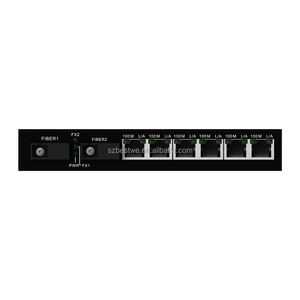 ตัวแปลงสื่อไฟเบอร์ออปติกอีเธอร์เน็ตคุณภาพสูง 10/100Mbps 25KM 2SC 6RJ45 - Product Image 3