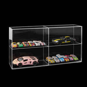 Promosi besar disesuaikan akrilik tampilan casing skala Plexiglass akrilik dinding Mount meja Model mobil mainan rak pajangan - Product Image 2
