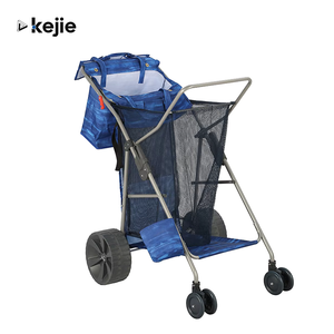 Kejie Büyük Kapasiteli Bahçe Plaj Aleti Alışveriş Arabası Plaj Sandalyesi Katlanır El Arabası Wonder Wagon - Product Image 1