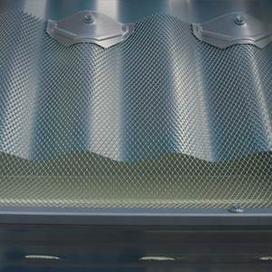 מגן מרזב מנירוסטה 304 מגן גג גשם מסנן עלה גדר מגן מרזב - Product Image 2