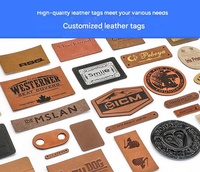 Étiquette en cuir gaufrée 3D avec logo personnalisé pour jeans, vêtements, sacs et chaussures, forme rectangulaire lavable avec logo métallique