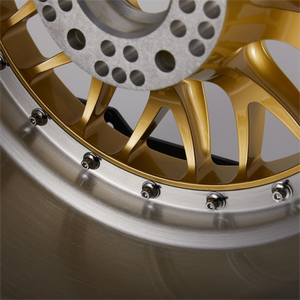 Jantes en alliage forgé chromées sur mesure en 2 pièces 5x120/130/114.3 E88/E87 15-19 pouces <span class=keywords><strong>Centre</strong></span> doré pour Audi - Product Image 6