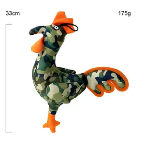 من المصنع مباشرة لتوريد ألعاب حيوانات أليفة مموهة مخصصة متعددة الألوان مصنوعة من القطيفة والدجاج