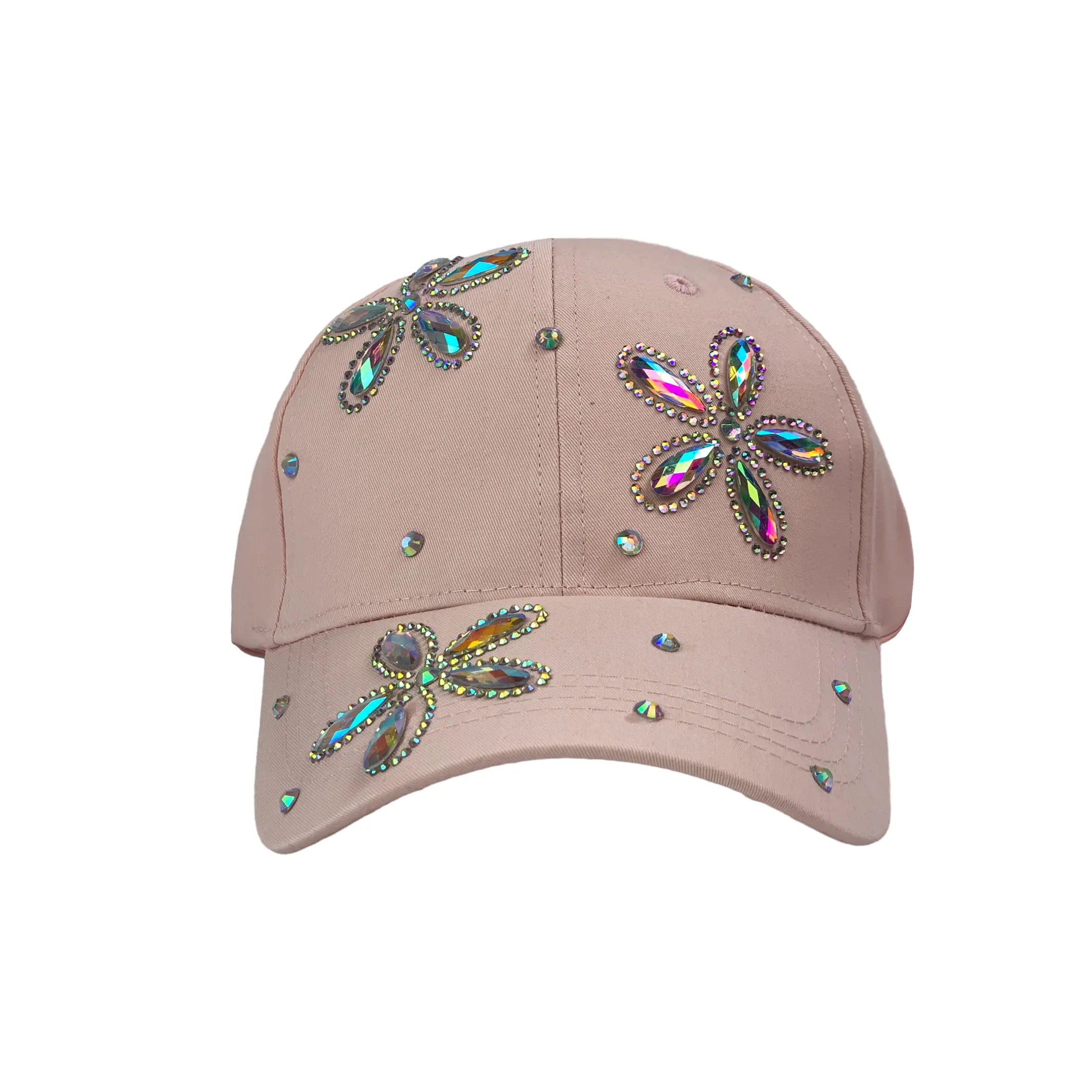 Primavera 2024 Colección Cristales de moda Sombrero bordado con incrustaciones