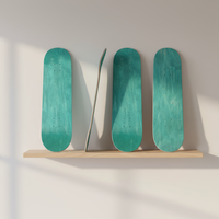Planche de skateboard portable personnalisée à faible MOQ, double rocker, en érable canadien teinté, roulements ABEC-9, rebond 90A, charge 150 kg