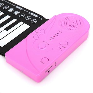 Piano enrollable de 49 teclas, teclado electrónico plegable portátil para niños, alimentado por USB con conector para auriculares - Product Image 5