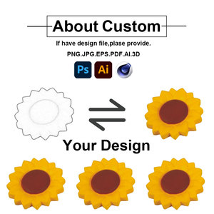 Wholesale Beautiful Foam Sunflower Stress Ball Customize logo Printing Promotional Ball - Product Image 5