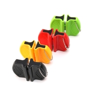 Ménage Petit Mini Aiguiseur De Couteaux Classe Extérieur Portable Double Face Gadgets De Cuisine