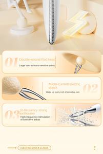 Vibratore a 10 Frequenze di Vibrazione ed Elettrostimolazione a 5 Frequenze, Massaggiatore per Orgasmo e Stimolazione di Capezzoli e Clitoride, <span class=keywords><strong>Sex</strong></span> Toy per Donna - Product Image 5