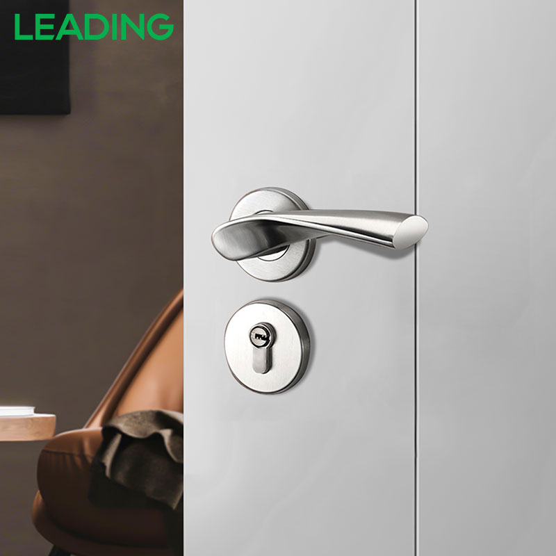 Modern Door Handle Interior Lever Handle Stainless Steel Kitchen Cabinet Fire Prevention Door Pull