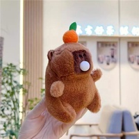 Vente en gros Capybara en peluche de coton PP personnalisé créatif Jouet en peluche crachant des bulles Pendentif Porte-clés Décoration Jouets