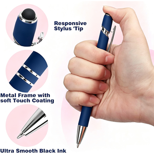 Entrega Rápida, Bolígrafo 2 en 1 con Punta Táctil y para Escritura a Mano, Bolígrafo de Gel, Bolígrafo Metálico para Firmas, Bolígrafo Roller, Táctil para Tablet - Product Image 6