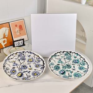 Juego de Platos de Cena de 16 Pulgadas de la Serie Granville Garden, Estilo Retro, Porcelana Fina, en Caja de Regalo, Recomendado para Regalar - Product Image 2