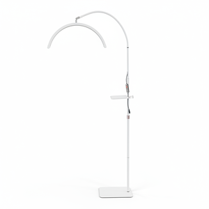 Lampe sur Pied LED Col de Cygne, Demi-<span class=keywords><strong>Lune</strong></span> avec Plateau pour Extension de Cils, Beauté, Onglerie, <span class=keywords><strong>Tatouage</strong></span> et Soins de la Peau - Product Image 1