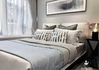 Plaid en jacquard tricoté motif vagues grandes, 100% acrylique, 130*250cm, moderne et décontracté, pour canapé ou pied de lit