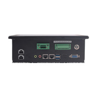 Ordinateur industriel tout-en-un de 8 pouces système d'exploitation Windows 10 4 * RJ45 GPIO 24V DC entrée panneau à surface plate Pc pour une utilisation robuste