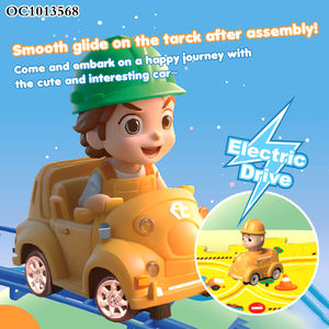 16 pièces puzzles éducatifs pour enfants voiture électrique <span class=keywords><strong>puzzle</strong></span> coureur enfants dessin animé voiture piste voiture jeu ensemble - Product Image 3