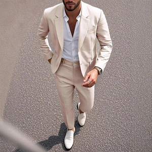 Traje <span class=keywords><strong>de</strong></span> <span class=keywords><strong>hombre</strong></span> europeo-americano transfronterizo 2026 <span class=keywords><strong>de</strong></span> un solo botón con cuello <span class=keywords><strong>de</strong></span> muesca y bloques <span class=keywords><strong>de</strong></span> color, conjunto <span class=keywords><strong>de</strong></span> pantalón <span class=keywords><strong>de</strong></span> vestir <span class=keywords><strong>para</strong></span> negocios y eventos nocturnos. - Product Image 4