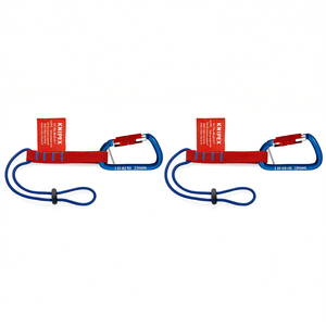 Juego de sistema de anclaje para herramientas Knipex 00 50 03 T con mosquetón y correa para un soporte de trabajo seguro - Product Image 1
