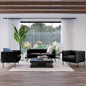 Fournisseur en gros de fauteuils en velours modernes personnalisables, canapé <span class=keywords><strong>2</strong></span> <span class=keywords><strong>places</strong></span> pour les espaces de vie, décoration intérieure - Product Image 5