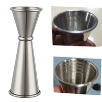 Jigger standard 1/2 oz en acier inoxydable de haute qualité, double jigger, outil de mesure pour cocktails, pour bar et maison.