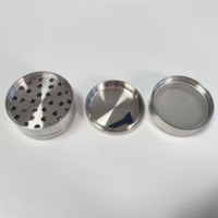 Maßgefertigter 304 Edelstahl Lebensmittelqualität Kräuter- und Gewürzmühle 63mm/2,5 für Rauchzubehör