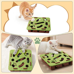 Juguete Interactivo para Gatos, Laberinto de Fieltro Suave, Caja de Juego para Gatitos, Juguete para Gatos para Jugar Solo, Divertido y Ejercicio - Product Image 2