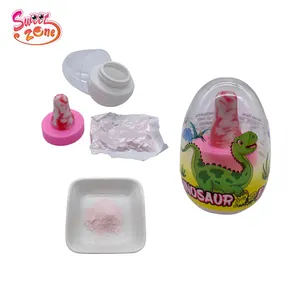 Überraschung Dinosaurier Ei Nippel Hard Lollipop Candy mit Powder Candy